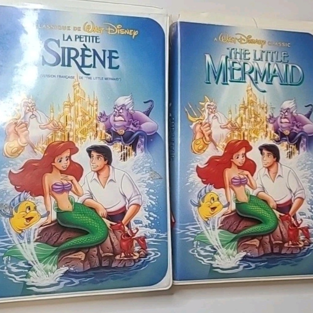 Disney The Little Mermaid VHS Black Diamond Edition Banned Cover ENG & FRENCH - Picture 5 of 7